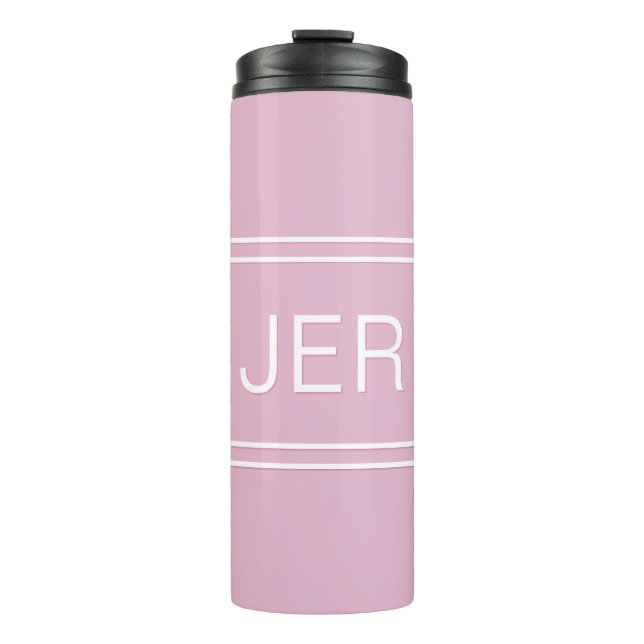 Mit Monogramm Initialen Trinkbehälter Chic Girly P Thermosbecher (Vorderseite)