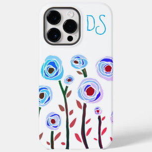 Mit Monogramm iPhone 14 Pro Max Gehäuse floral Case-Mate iPhone 14 Pro Max Hülle