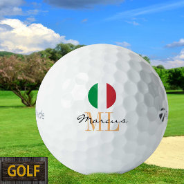 Mit Monogramm italienische Flagge und Italienische Golfball