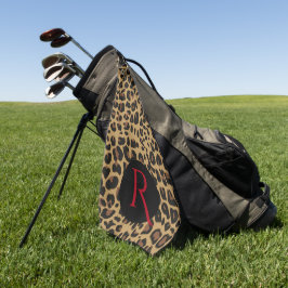 Mit Monogramm Jaguar Muster Golfhandtuch