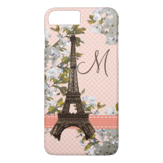 Mit Monogramm Kirschblüten-Eiffel-Turm Case-Mate iPhone Hülle