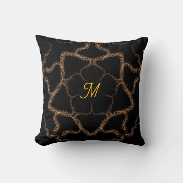Mit Monogramm Kissen (Vorderseite)