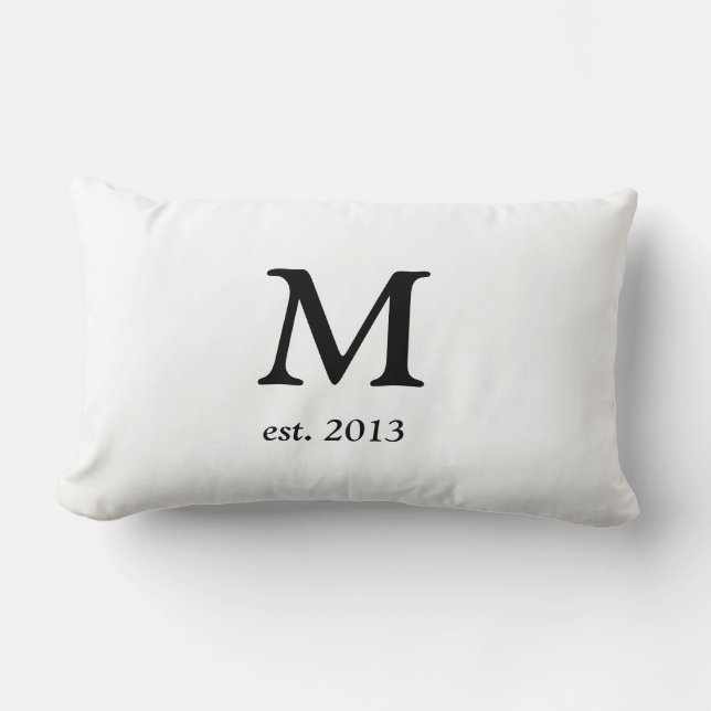 Mit Monogramm Kissen (Vorderseite)