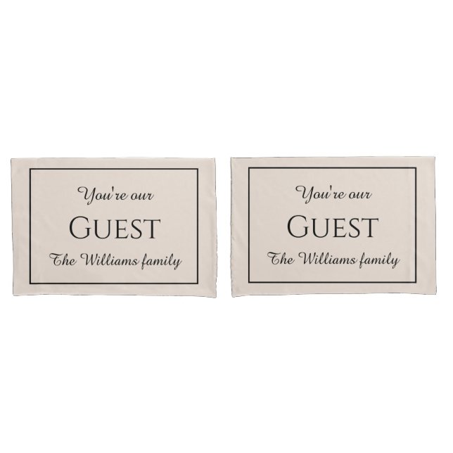 Mit Monogramm Kissenbezüge (Vorderseite-Set)