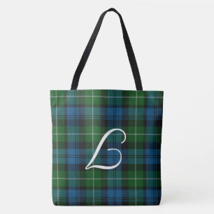 Mit Monogramm Lamont Tartan Kariert Tote Bag