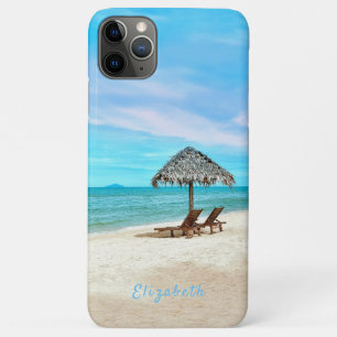 Mit Monogramm Landschaft des tropischen Ozeans Case-Mate iPhone Hülle