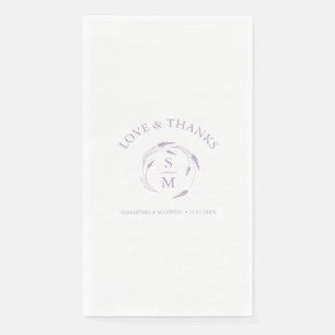 Mit Monogramm Lavender Wedding Napkins Serviette