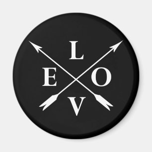 mit Monogramm Liebe Magnet