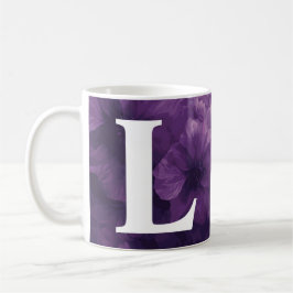 Mit Monogramm Lila Tasse