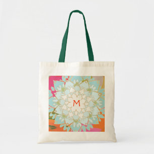 Mit Monogramm Lotus-Blume Tragetasche