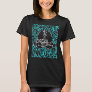 Mit Monogramm Lung-Atemtherapeutin T-Shirt