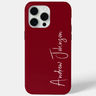 Mit Monogramm Maroon Case-Mate iPhone Hülle