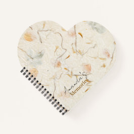 Mit Monogramm Maulbeerpapier Schöne Erinnerungen Notizbuch