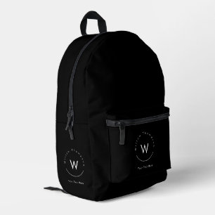 Mit Monogramm Minimalistin Bedruckter Rucksack