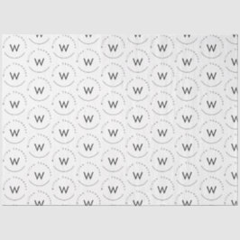 Mit Monogramm Minimalistin Seidenpapier