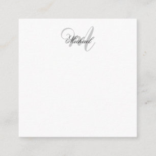 Mit Monogramm Minimalistische Schlicht Moderne Begleitkarte