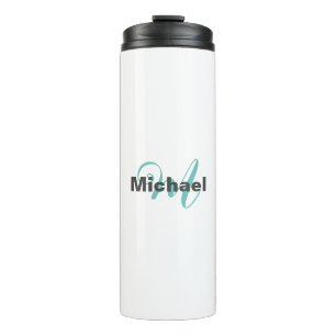 Mit Monogramm Minimalistische Schlicht Moderne Thermosbecher