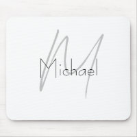Mit Monogramm Minimalistischer Schlichter Name