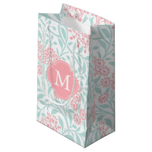 Mit Monogramm Minze und korallenrotes Kleine Geschenktüte