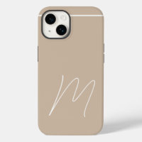 Mit Monogramm moderne Schlichte Anfangsskripte