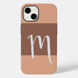 Mit Monogramm Moderne Schlichte Erstpastel Case-Mate iPhone 14 Hülle