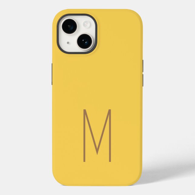 Mit Monogramm Moderne Schlichte Initial Case-Mate iPhone Hülle (Rückseite)