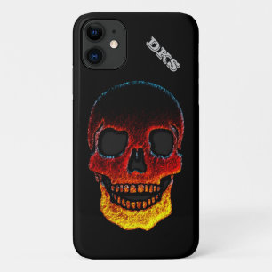 Mit Monogramm Molten Lava Blick Skull iPhone 11 Fa Case-Mate iPhone Hülle