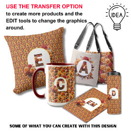 Mit Monogramm Mutter Oma Birthday Fall Floral Fleecedecke