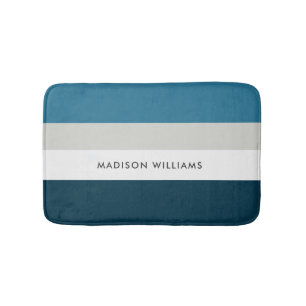 mit Monogramm, Name Badematte