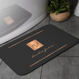 Mit Monogramm Name Badematte