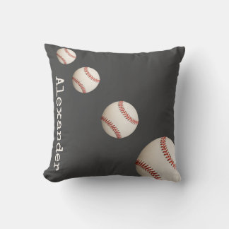 Mit Monogramm Name Baseball Blue Sport Badezimmerf Kissen