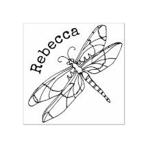 Mit Monogramm Name der Libelle