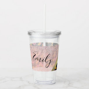 Mit Monogramm Name des Tierdrucks Acryltrinkbecher