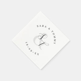 Mit Monogramm Name Elegante Hochzeit Serviette
