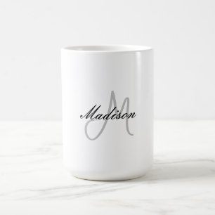 Mit Monogramm Name für moderne Handschrift Kaffeetasse