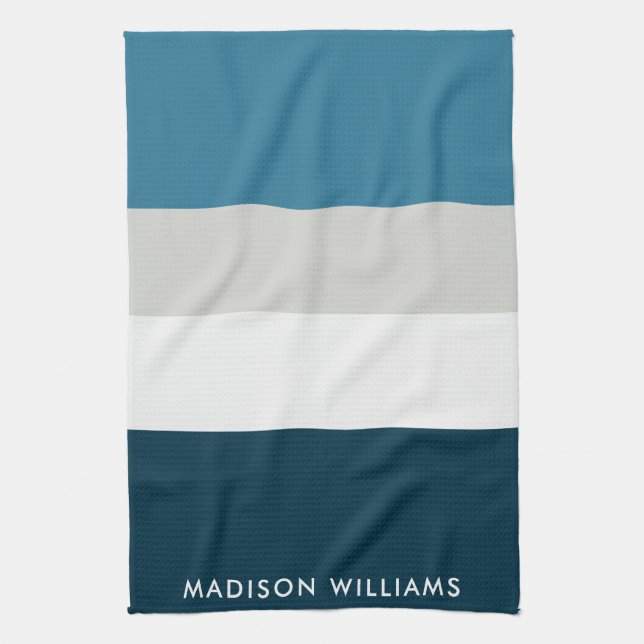 mit Monogramm, Name Geschirrtuch (Vertikal)