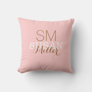 mit Monogramm Name. Kissen
