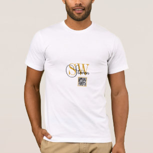 Mit Monogramm Name und moderne Unterschrift / Mode T-Shirt