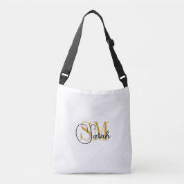 Mit Monogramm Name & Women Mode Tasche / weiß