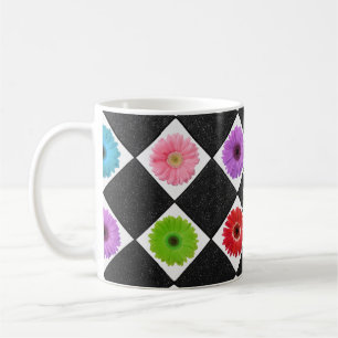 Mit Monogramm Niedliche Farbenblüte Kaffeetasse