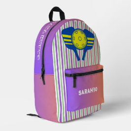 Mit Monogramm niedliche und lustige Zutaten und St Bedruckter Rucksack