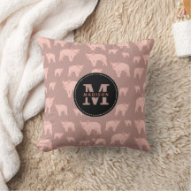 Mit Monogramm, Niedliches rosa Muster