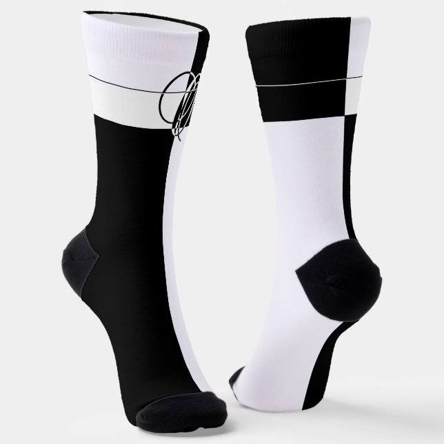 MIT MONOGRAMM O SOCKEN (Gewinkelt)