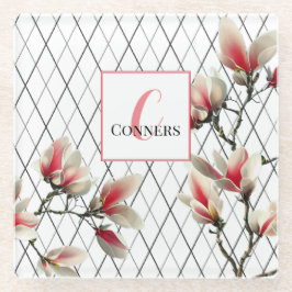 Mit Monogramm Personalisiert Square Shaping Unters Glasuntersetzer