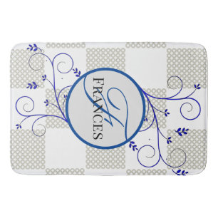 Mit Monogramm Personalisierter Bademantel Badematte