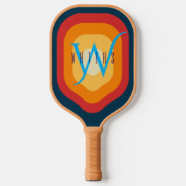 Mit Monogramm personalisierter Name Erstbearbeitba Pickleball Schläger