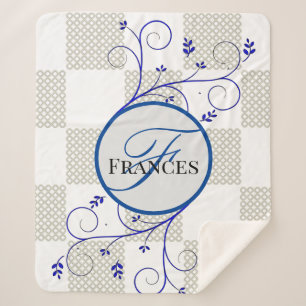 Mit Monogramm Personalisierter Sherpa-Blanket Sherpadecke