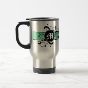 Mit Monogramm personalisiertes extravagantes Reisebecher