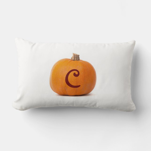 Mit Monogramm personalisiertes Lendenkissen (Vorderseite)