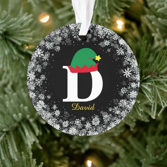 Mit Monogramm Personalisierung mit Name-Nachname S Ornament (Von Creator hochgeladen)